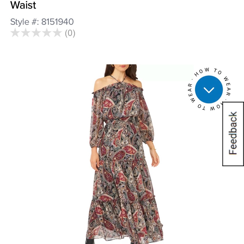 1. State Off-Shoulder Paisley Maxi Dress